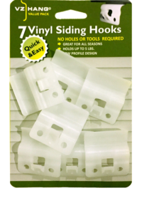VZ Hang vinyl siding hooks 7 pack