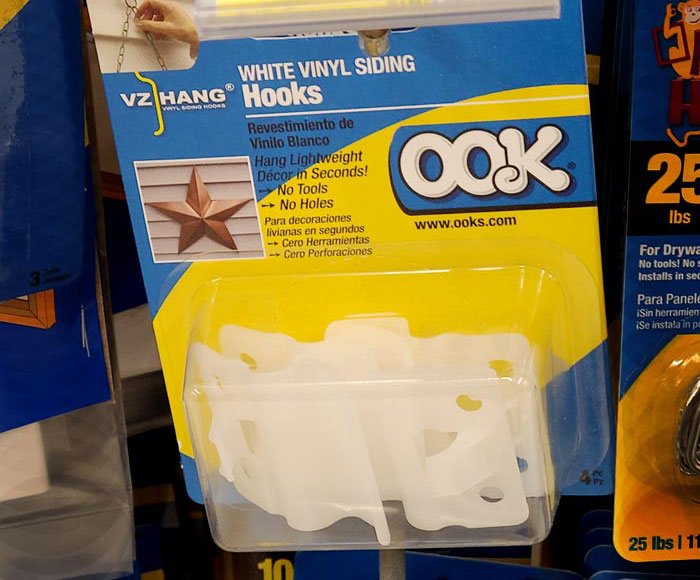 vinyl siding hooks by ook sold at walmart and walmart.com stores